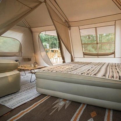 Luxury Glamping Tent Two Bedroom Family Camping House Outdoor 13m² (5–8 Person)