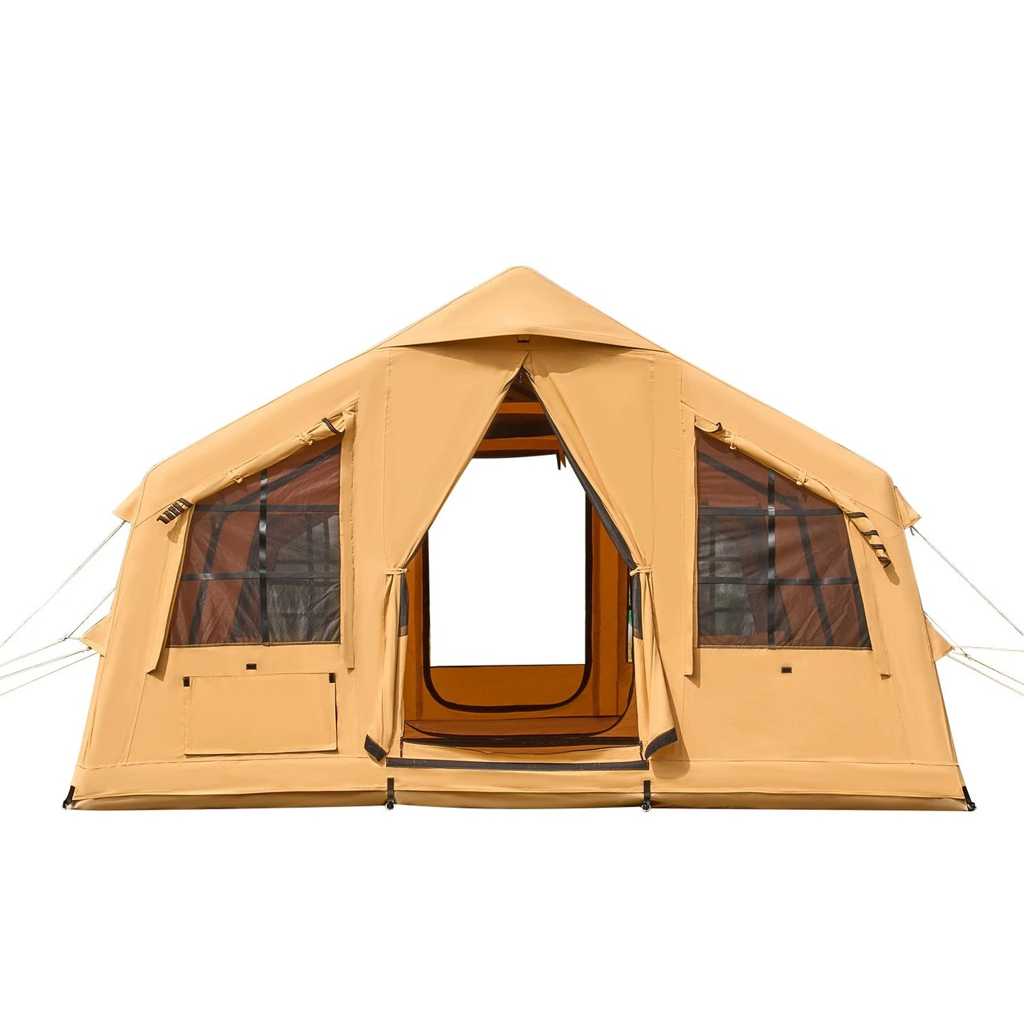 Inflatable Tents for Camping 8–12 Person Glamping Window Tent w/ Hand Pump