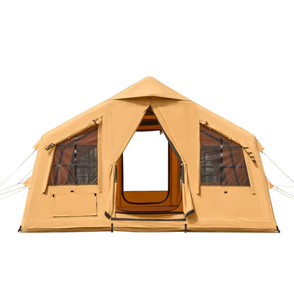 Inflatable Tents for Camping 8–12 Person Glamping Window Tent w/ Hand Pump