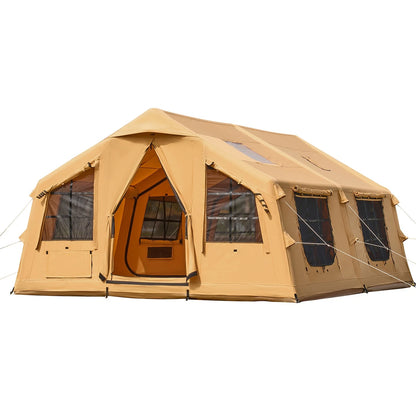 Inflatable Tents for Camping 8–12 Person Glamping Window Tent w/ Hand Pump